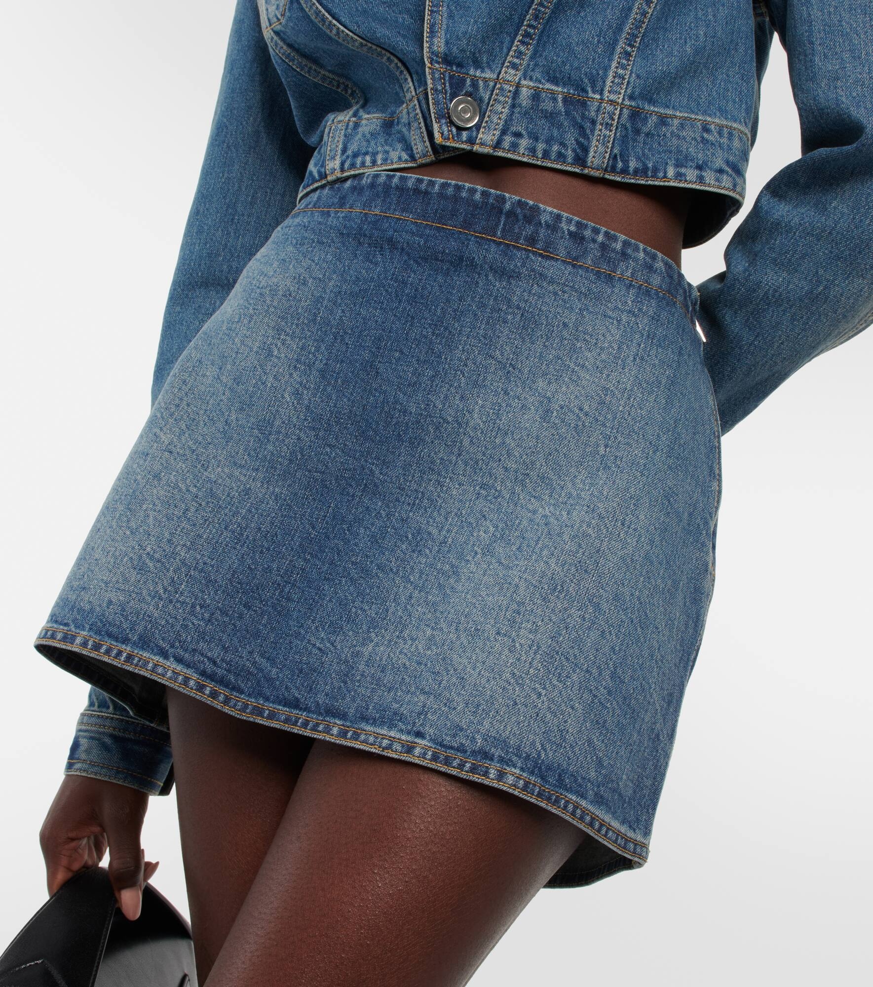 Denim miniskirt - 4