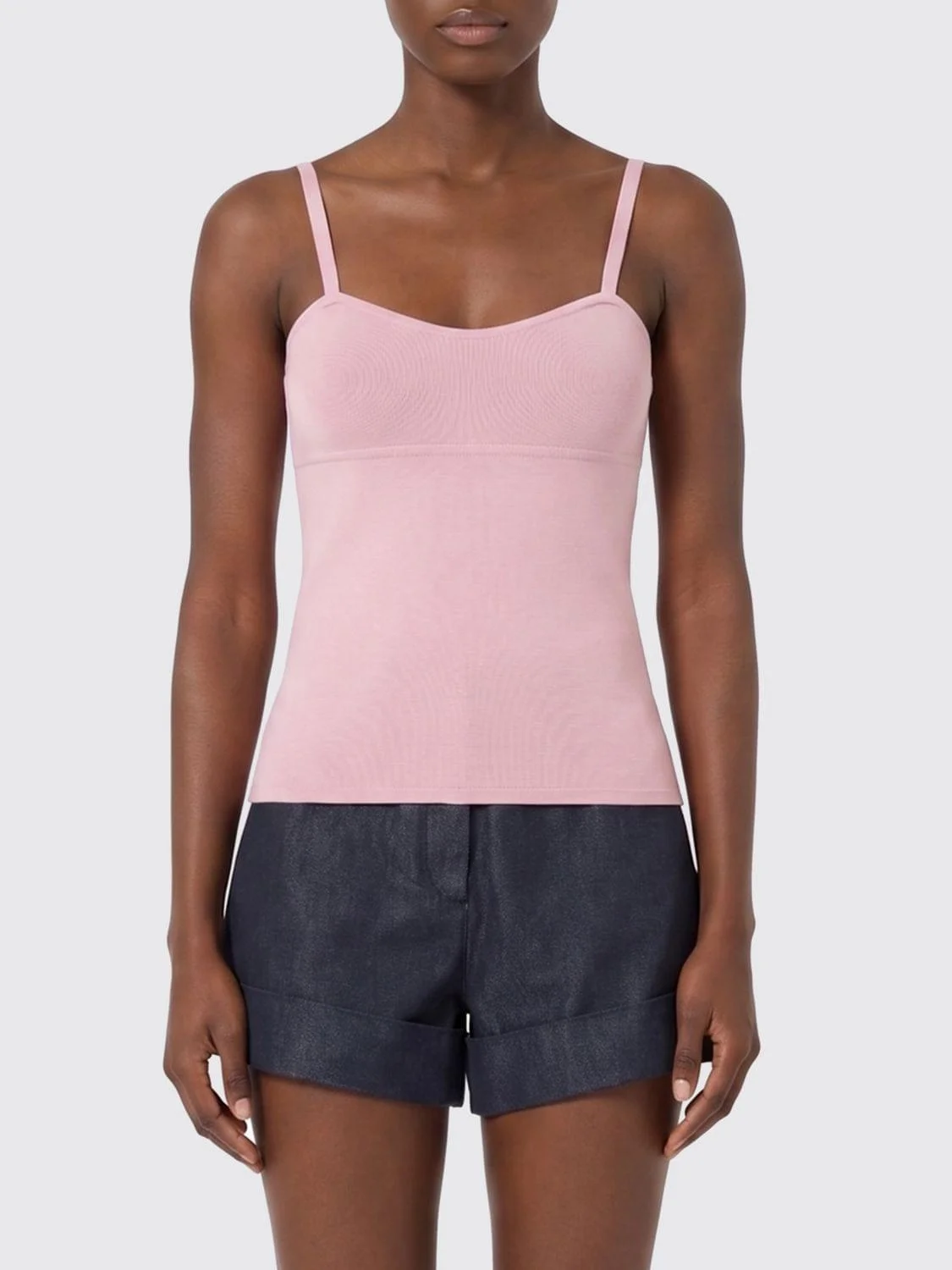 Max Mara Women Max Mara Basic Virgin Wool Blend Top - 1