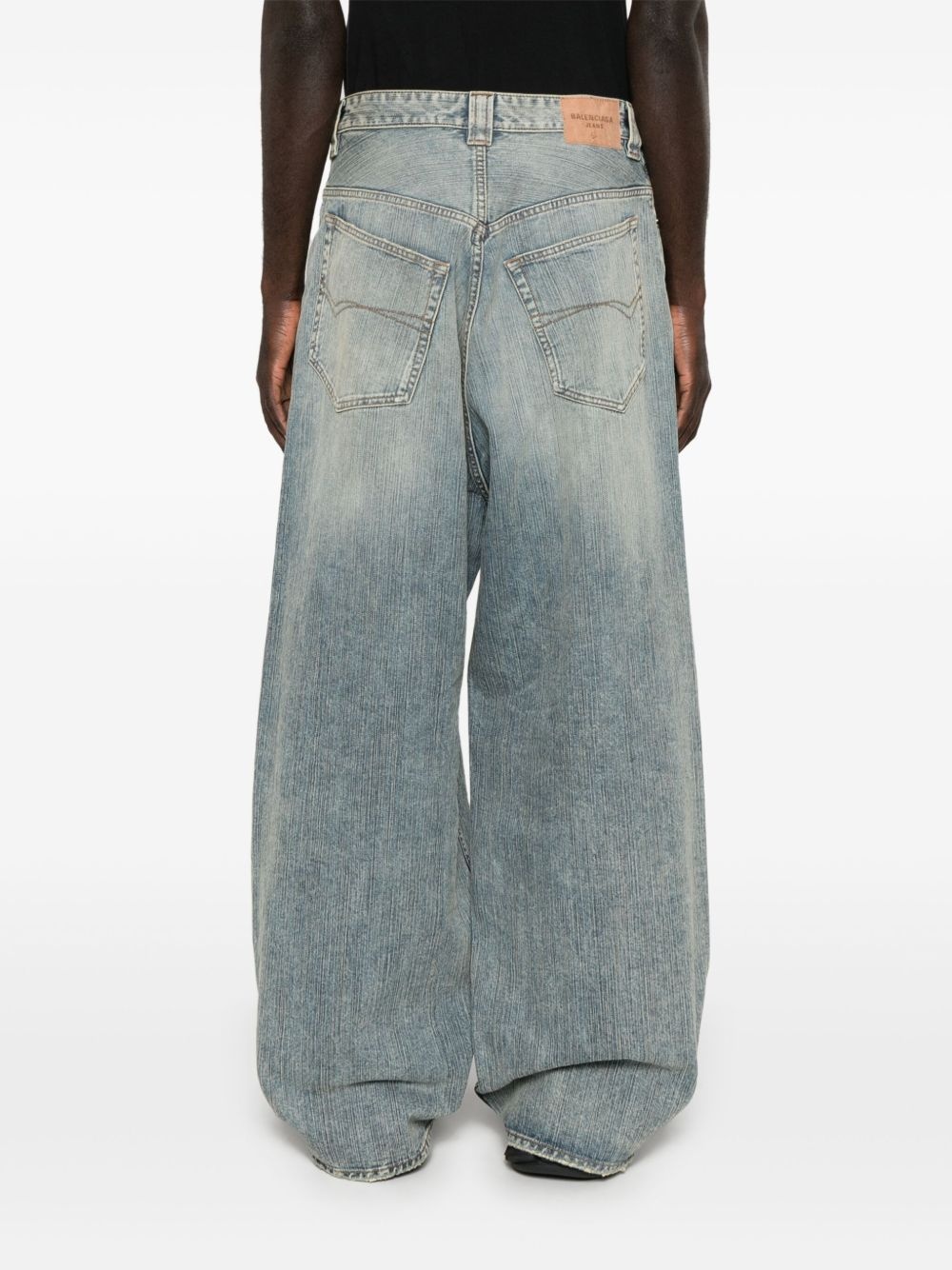 logo-embroidered jeans - 4