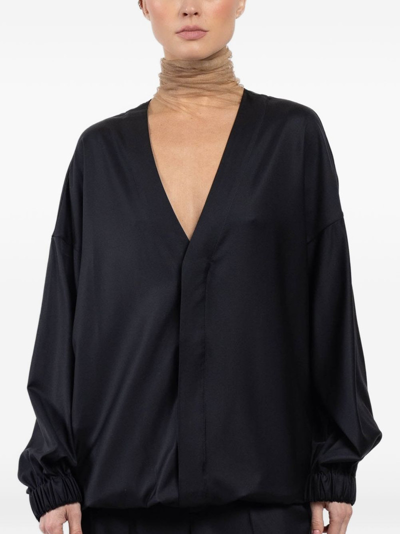 V-neck button jacket 1