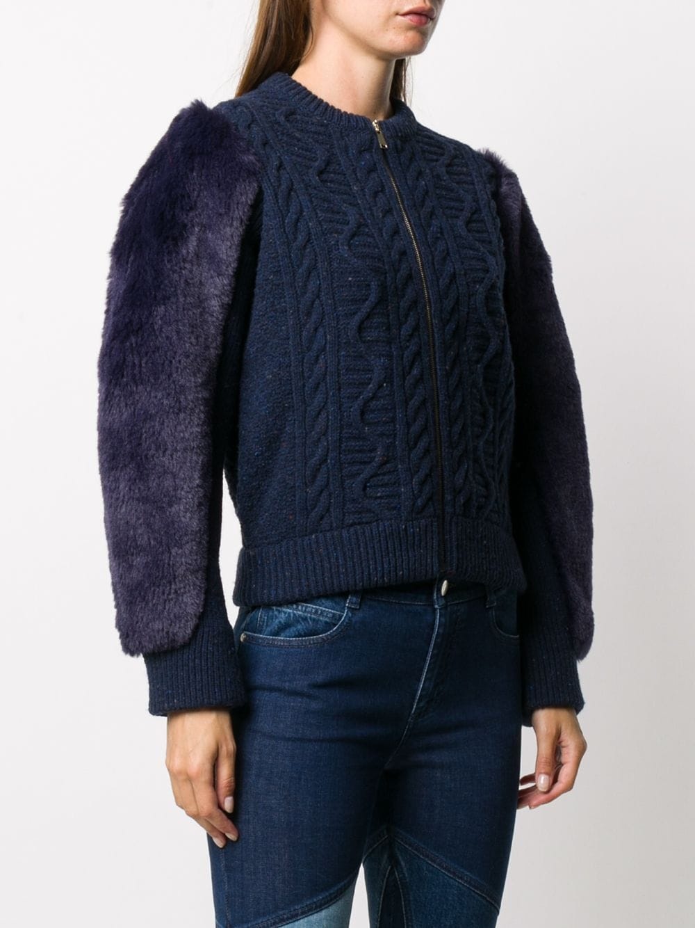 Fur Free Fur cable-knit jacket - 3