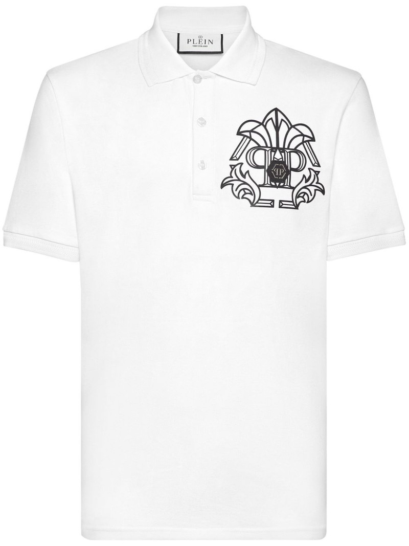 Skull & Bones piqué 폴로 셔츠 1