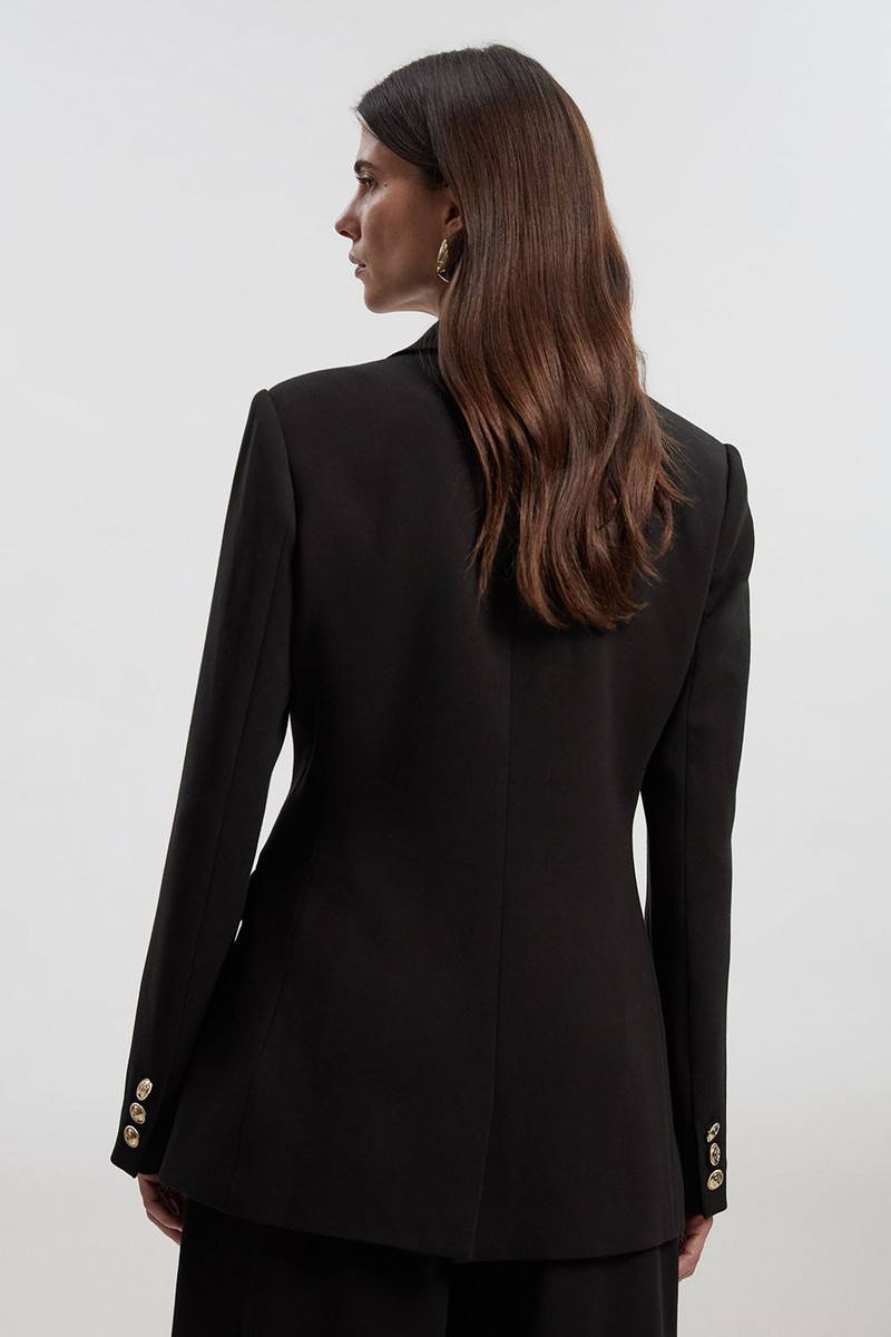Tall Compact Stretch Essential Tailored Double Breasted Blazer 5