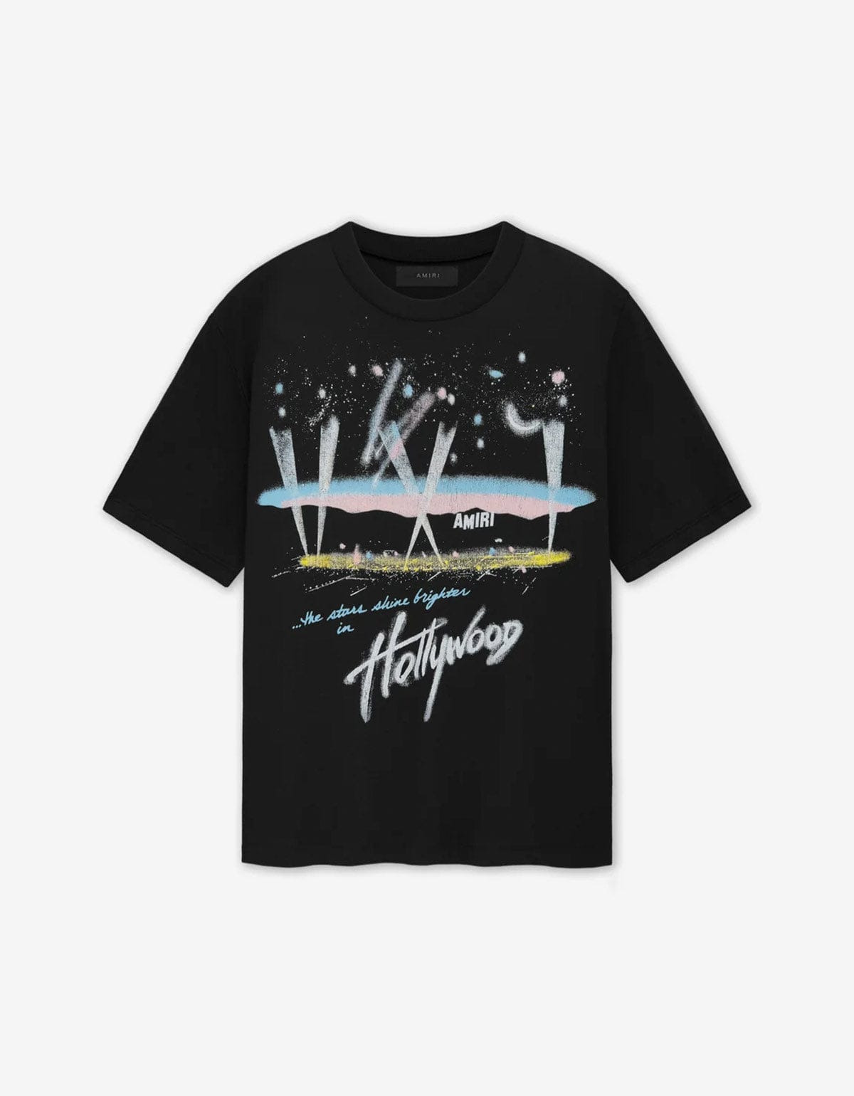Amiri Black Hollywood Lights T-Shirt - 1