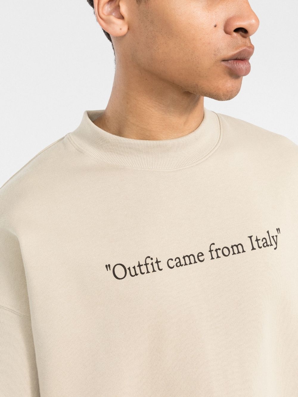 slogan-print sweatshirt - 5