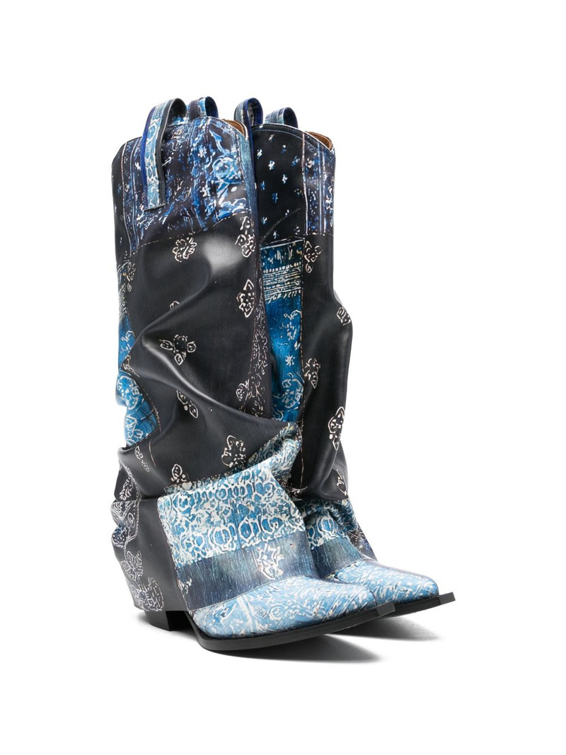 R13 bandana print boots outlook