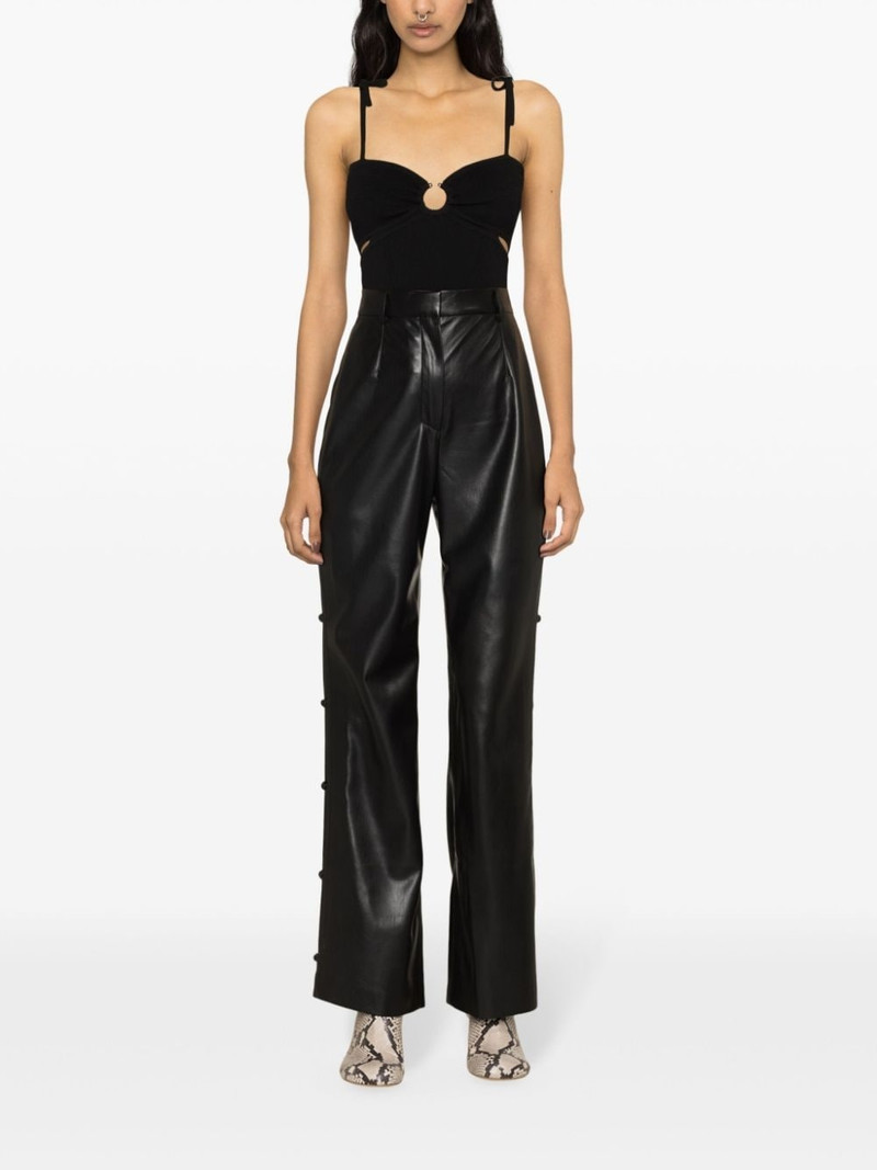 Nanushka Felina faux-leather trousers outlook
