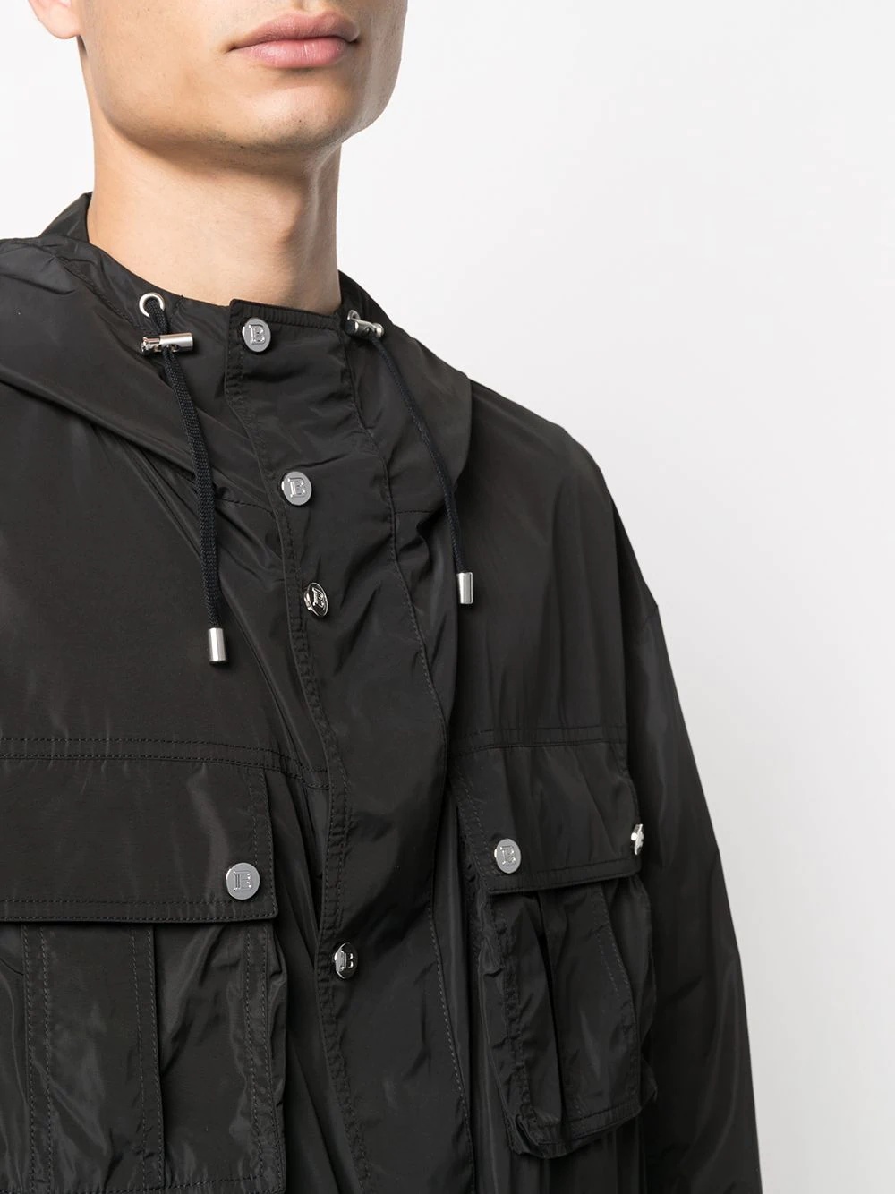 zip-front drawstring jacket - 5