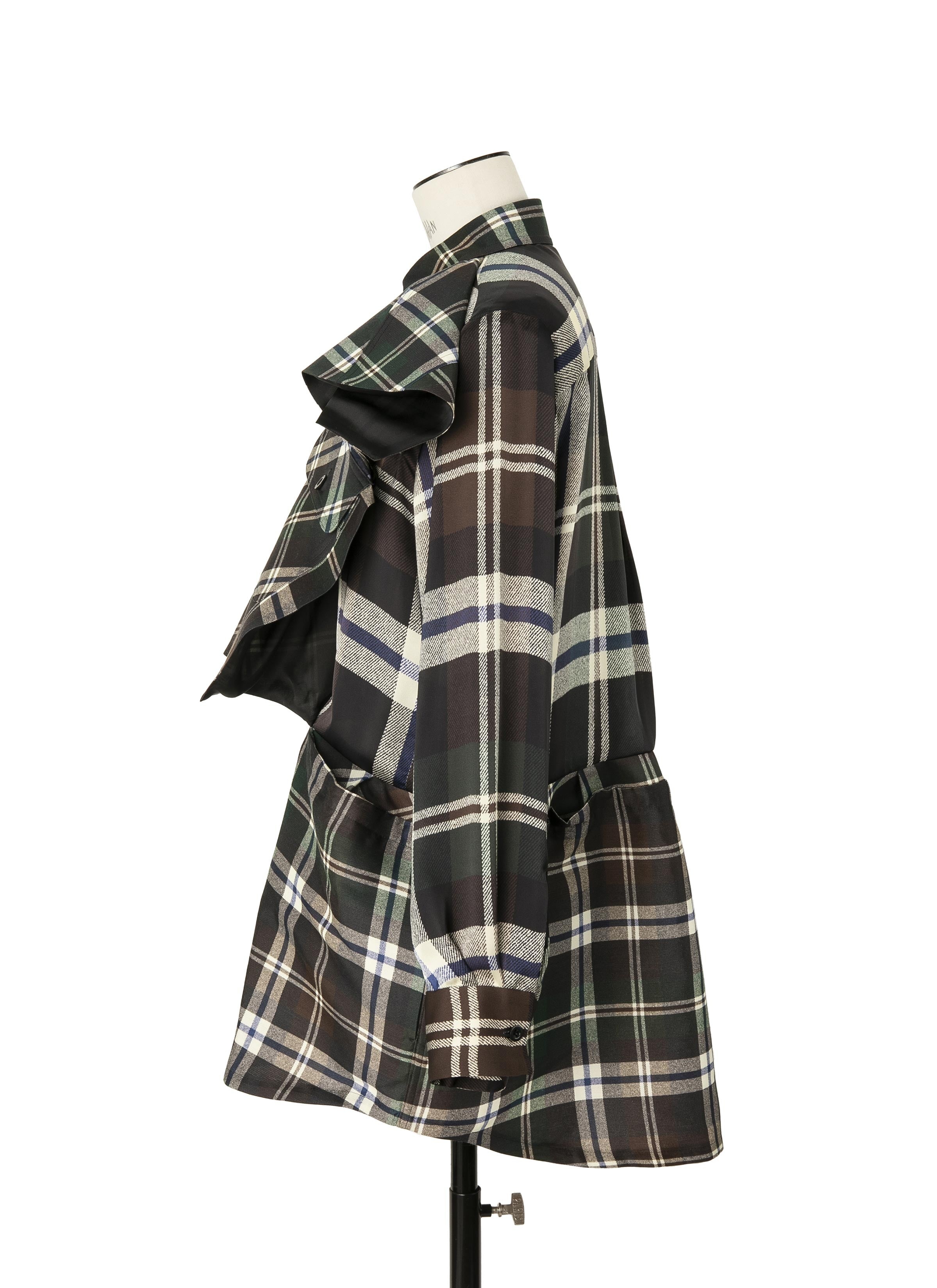 Plaid Print Dress - 3