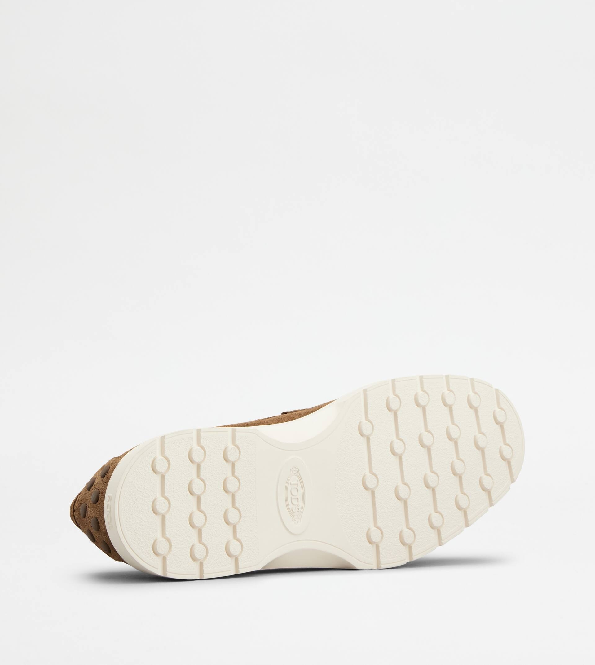 LOAFERS IN SUEDE - BROWN - 4