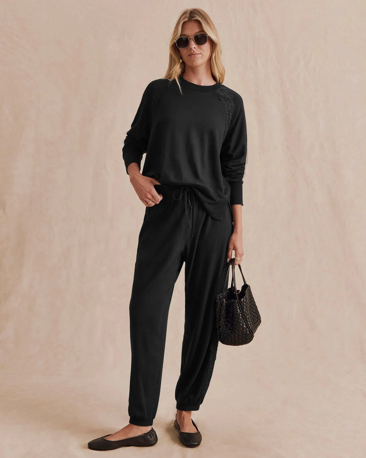 Supersoft Lace Trim Jogger - 1