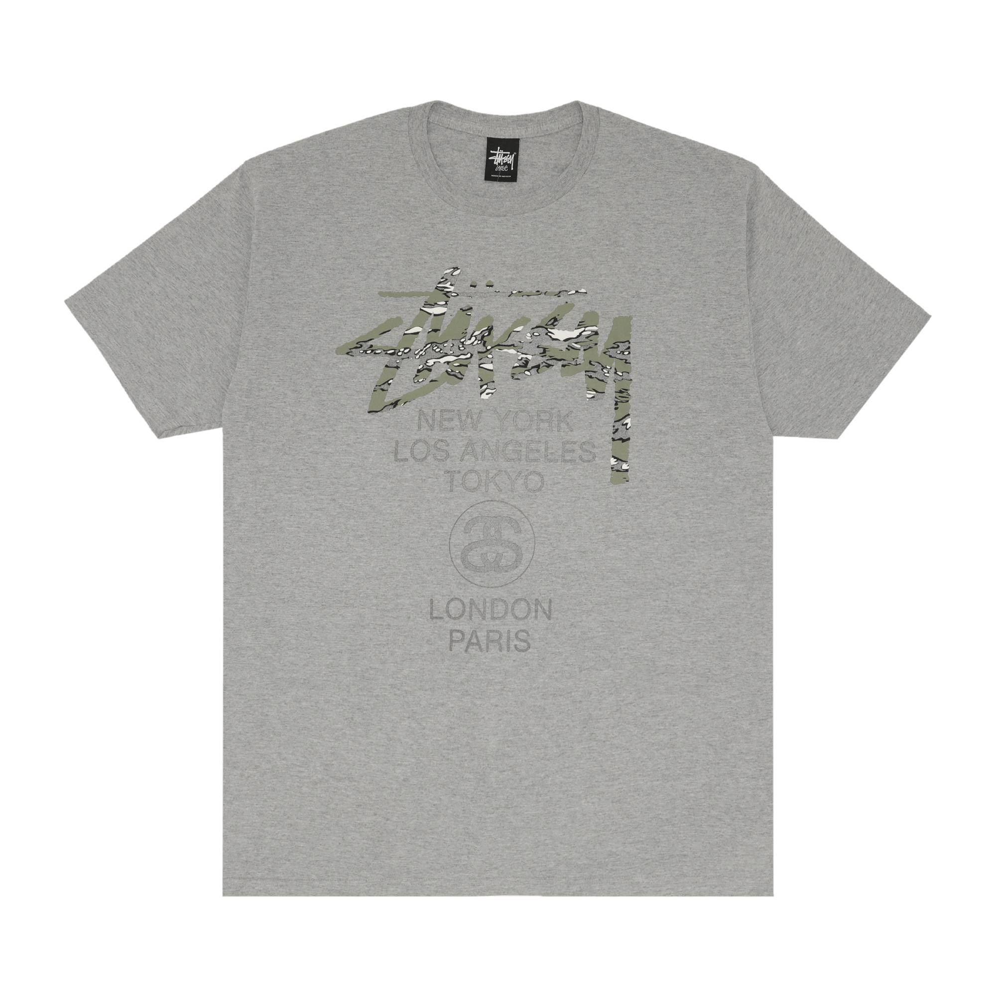 Stussy World Tour Camo Tee 'Grey' - 1