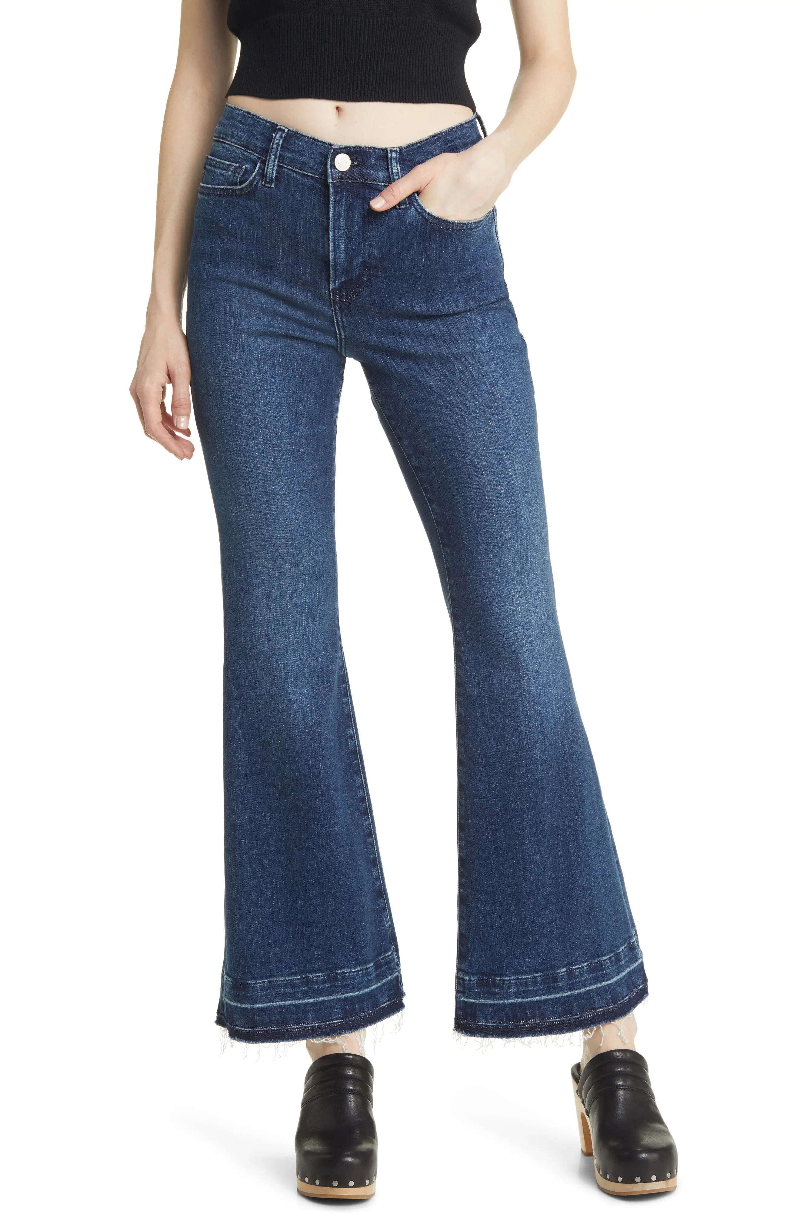 Le Easy Flare Release Hem Jeans - 1