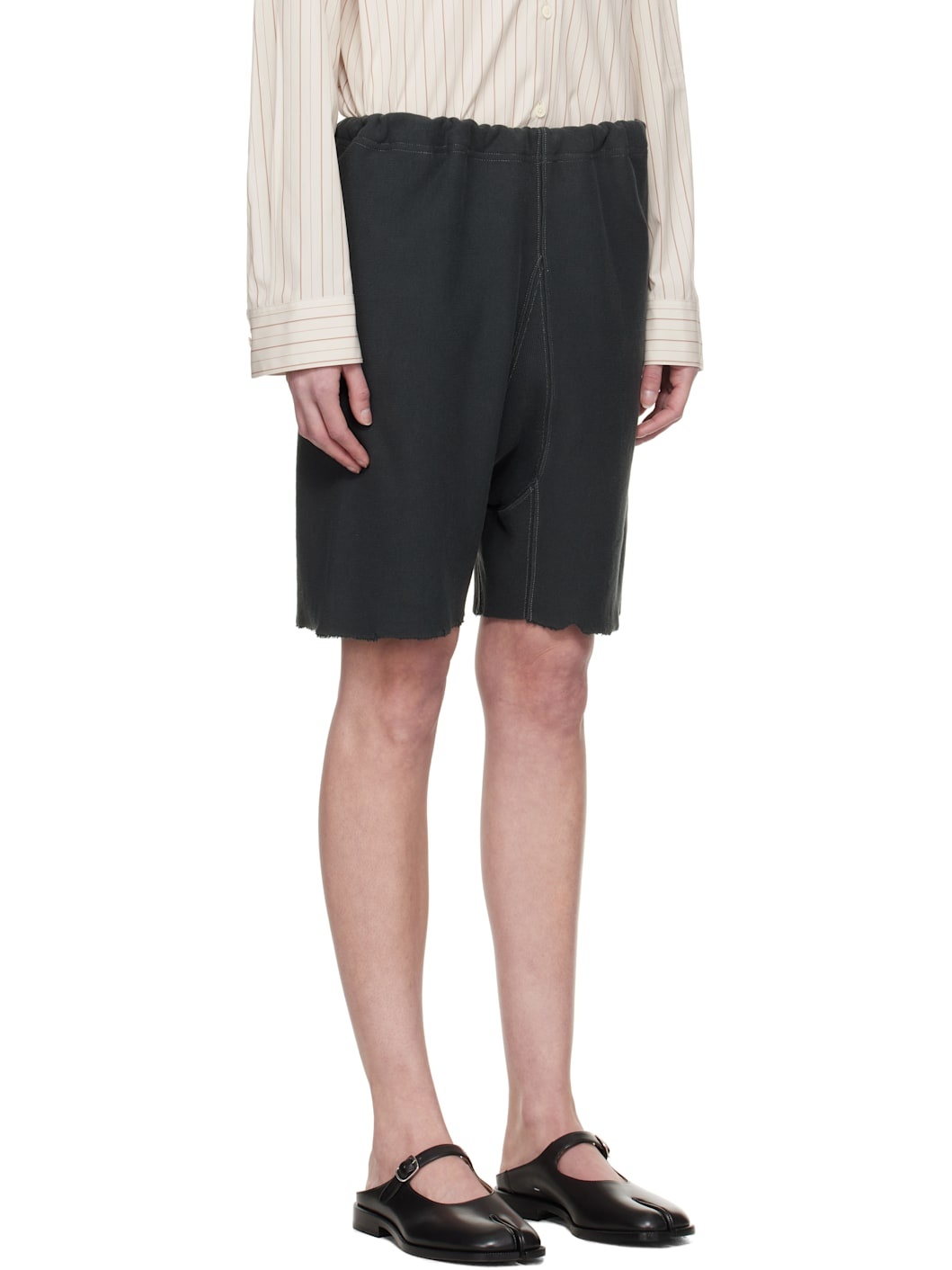 Black Drawstring Shorts - 2