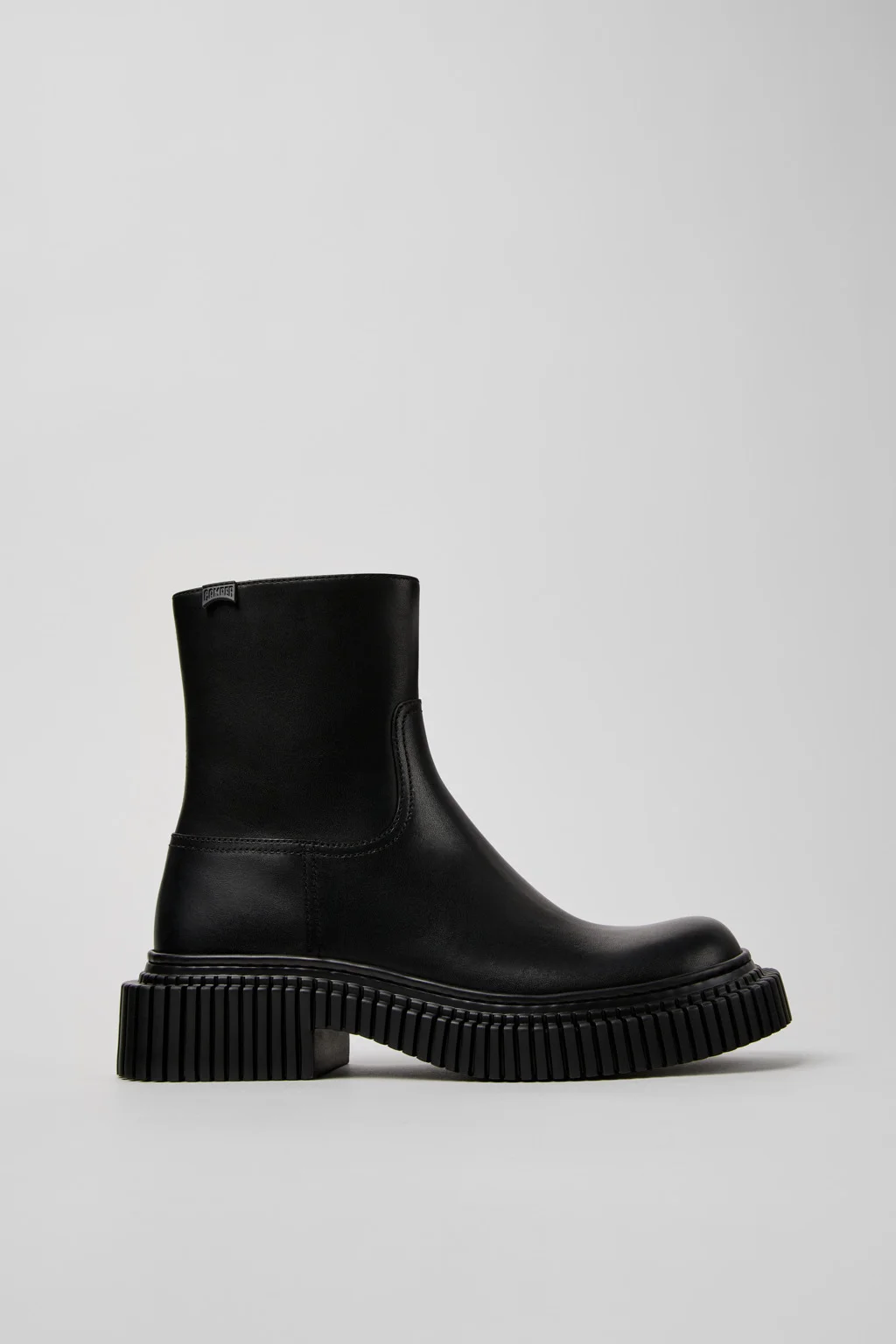 Pix Berlin Black Leather Mid Boots for Women. - 1