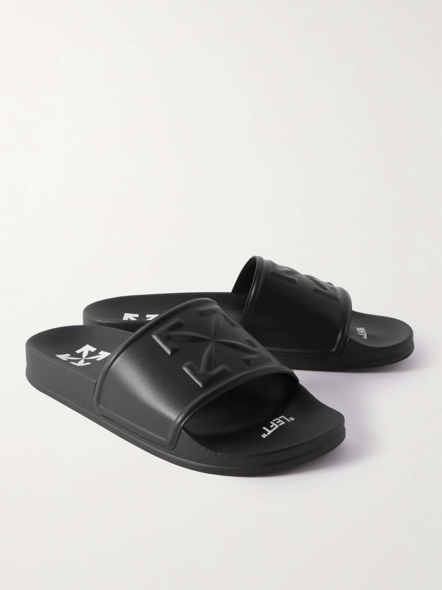 Logo-Print Rubber Slides - 4
