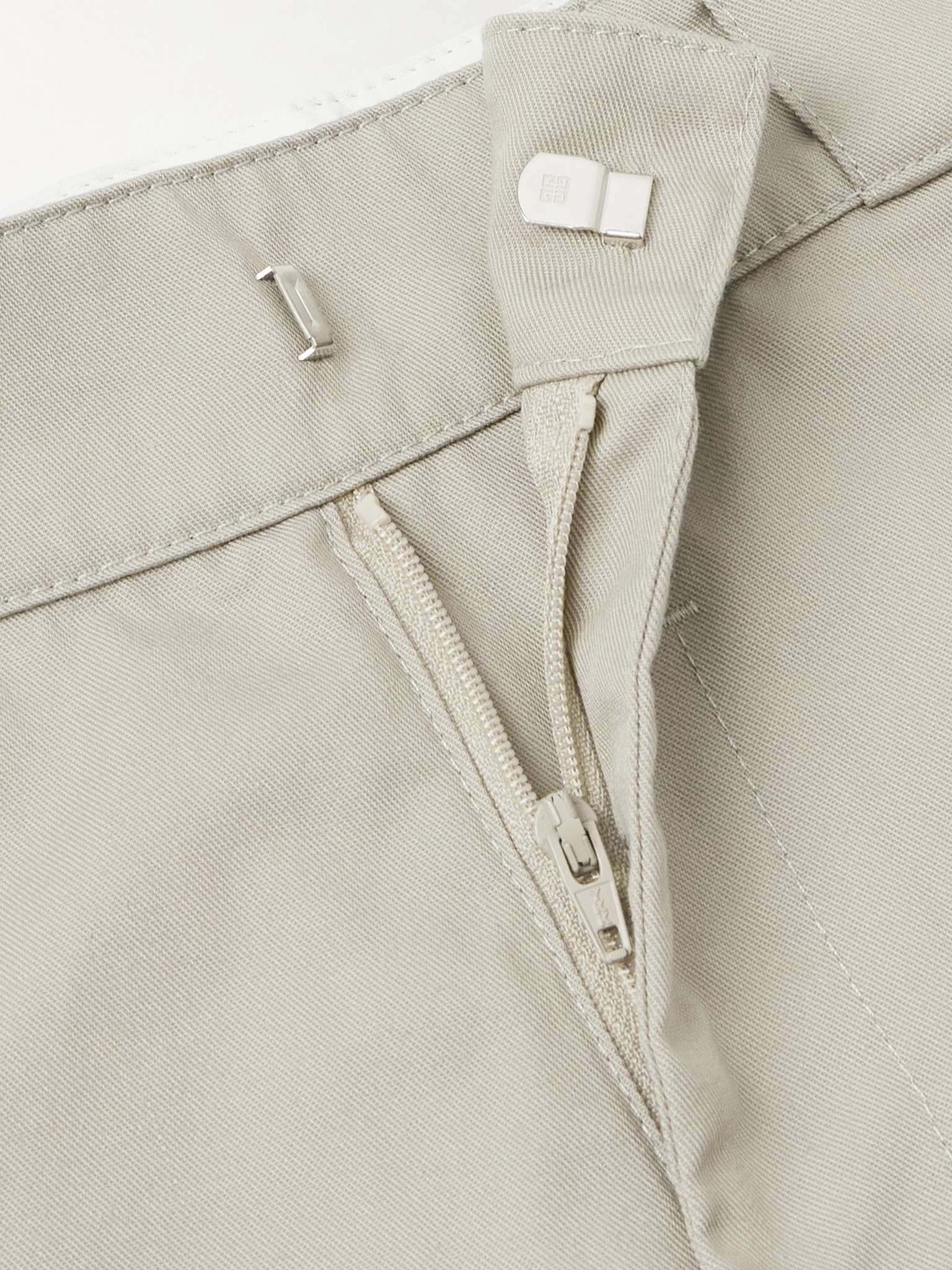 Straight-Leg Logo-Appliquéd Twill Trousers - 3