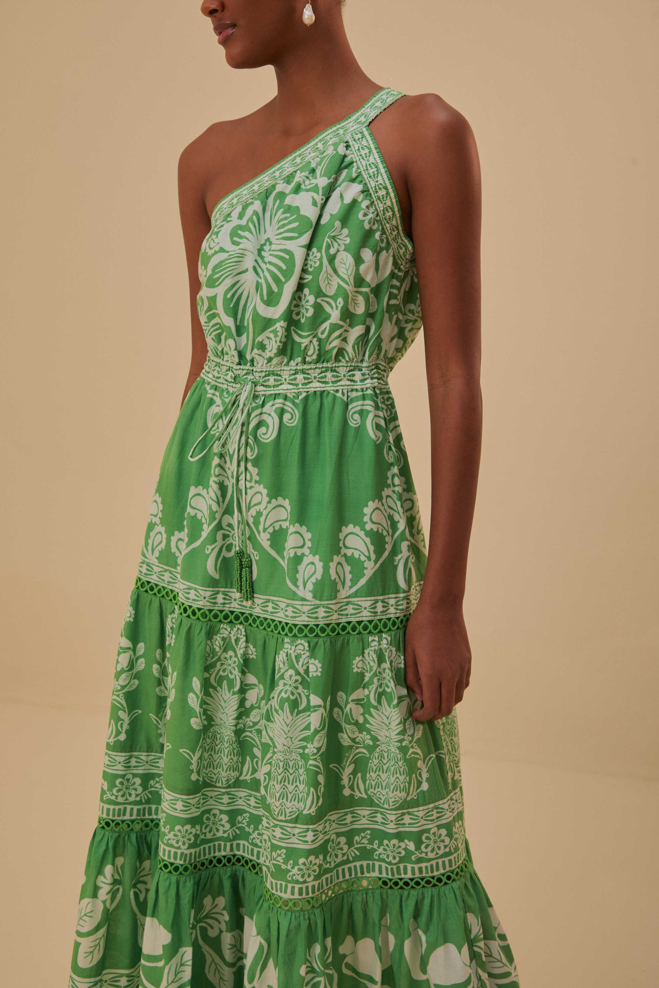 Green Sweet Garden Maxi Dress - 4