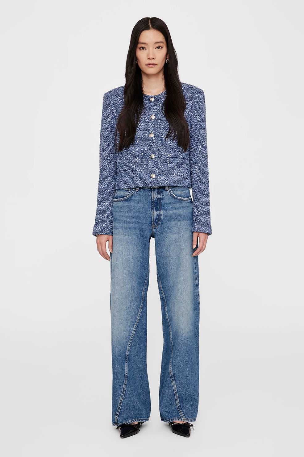 Amber Jacket - Blue Tweed - 5
