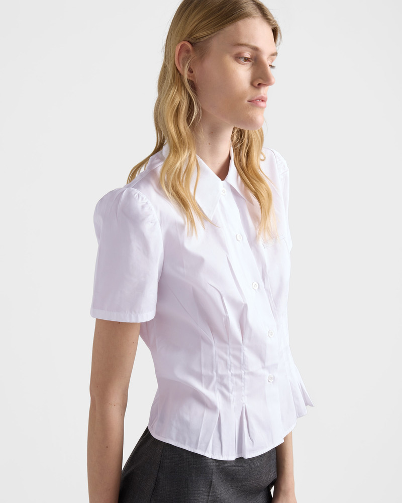 Short-sleeved poplin shirt 4