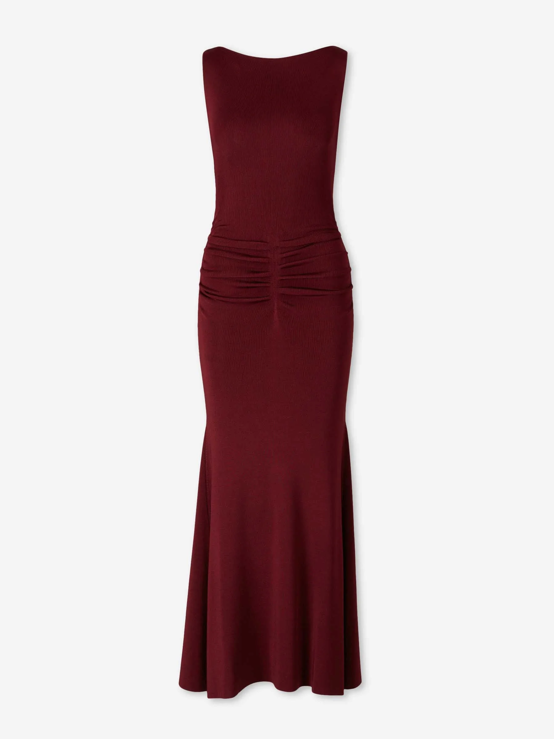 GATHERED KNIT DRESS - 1
