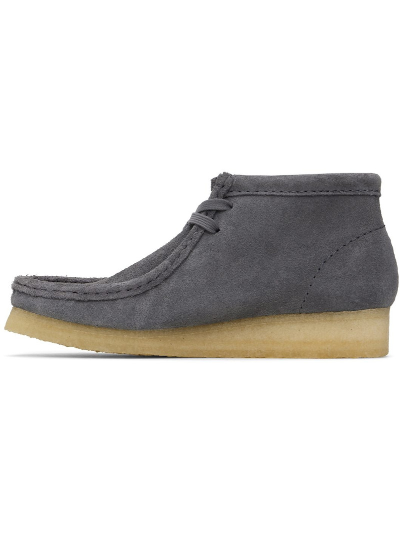 Gray Wallabee Boots 3