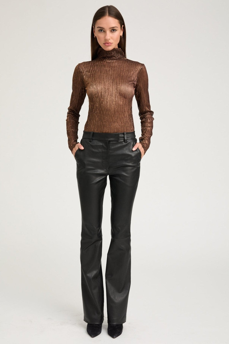 METALLIC BRONZE MOCK NECK 1