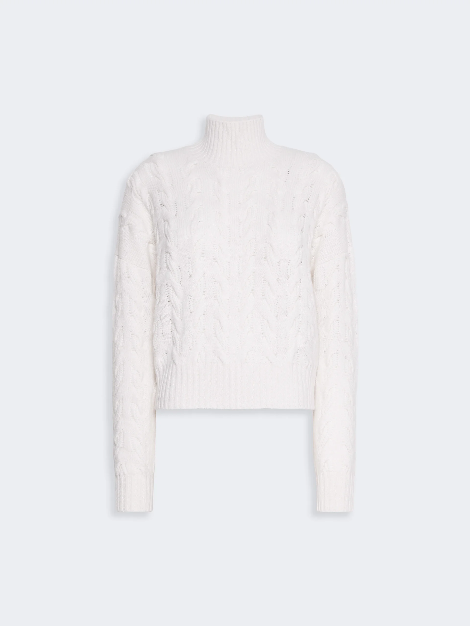 COSMO Comfortable wool and cashmere sweater - WHITE - 1