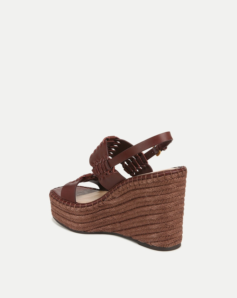 RIYA RAFFIA WEDGE SANDAL - 4