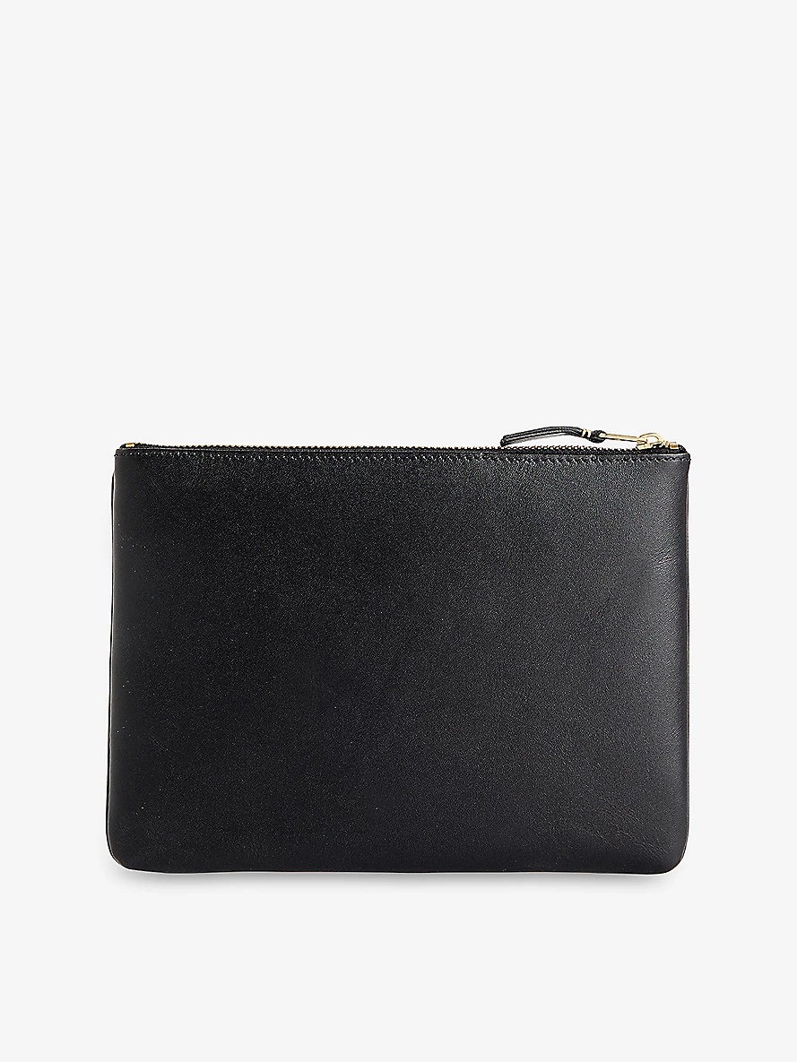 Classic logo-print leather wallet - 3