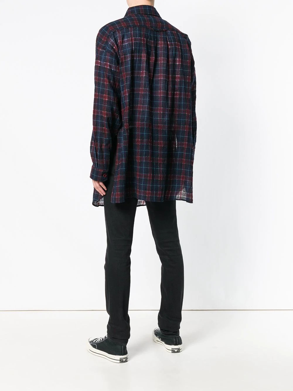 oversized checked shirt - 5