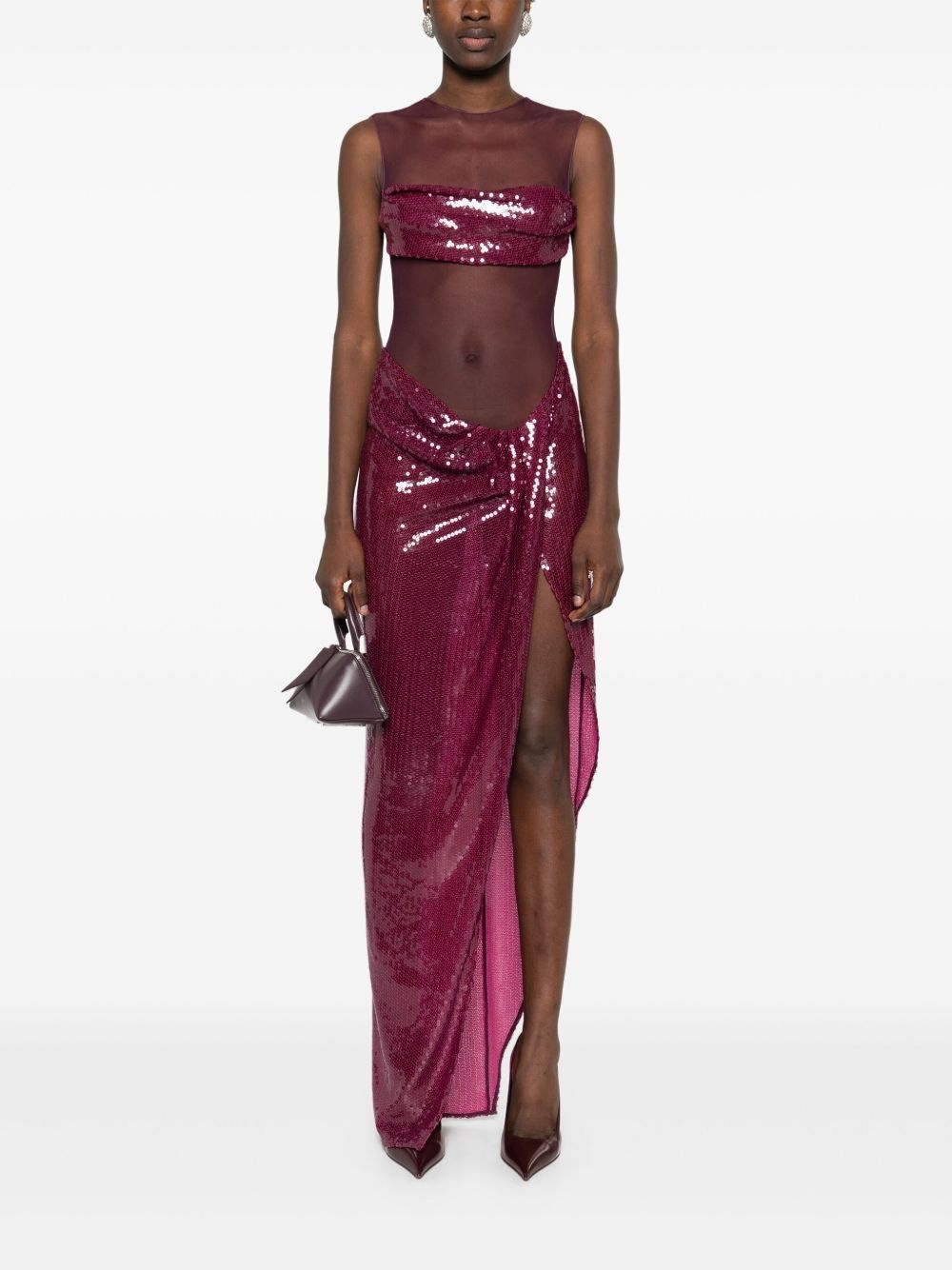sequin-embellished maxi dress - 2