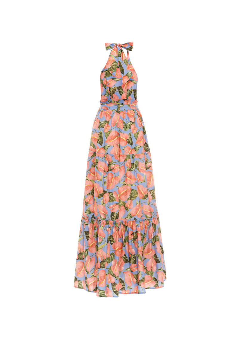 Naranja Anturios Blue Maxi Dress 3