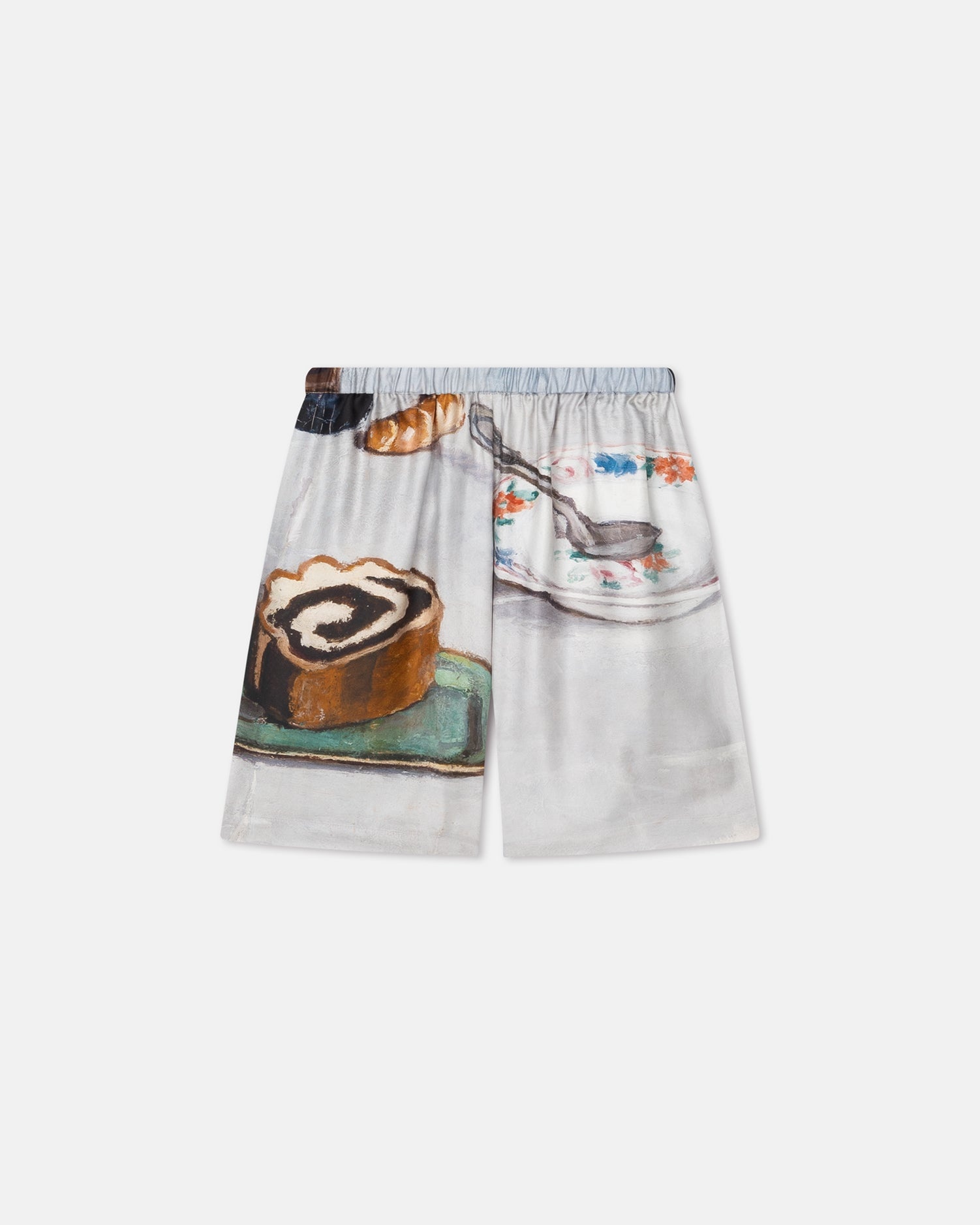 Printed Silk Twill Shorts - 4