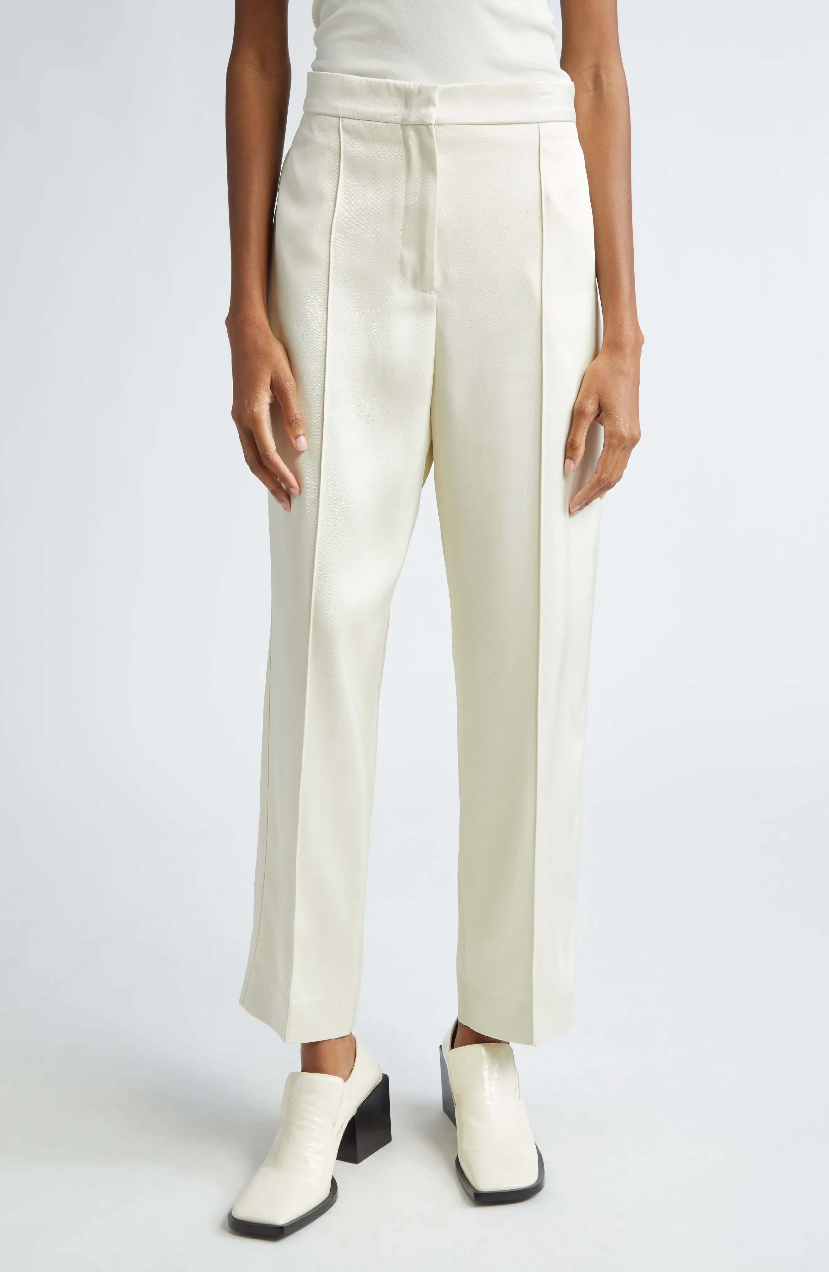 High Waist Wide Leg Trousers - 1