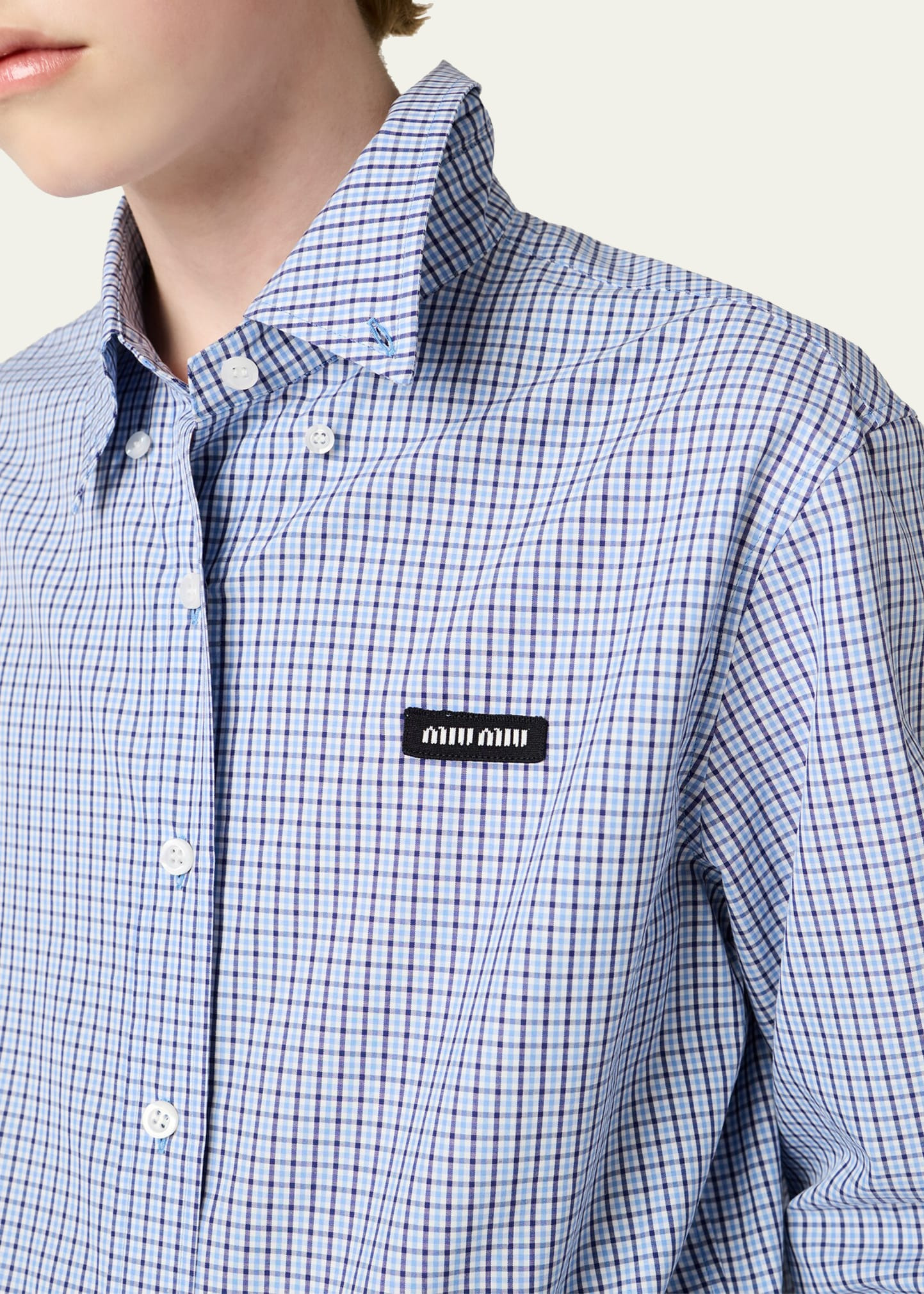 Check Long-Sleeve Button-Down Shirt - 4