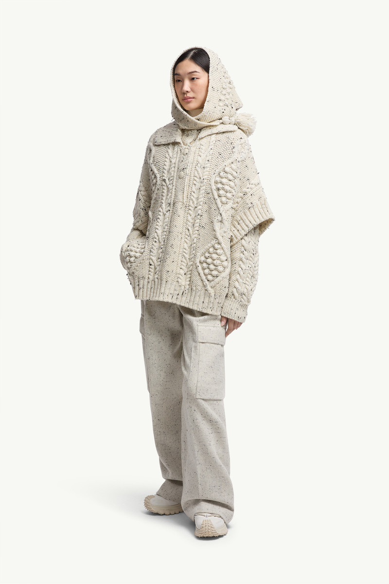 Wool Blend Tassel Cape 1