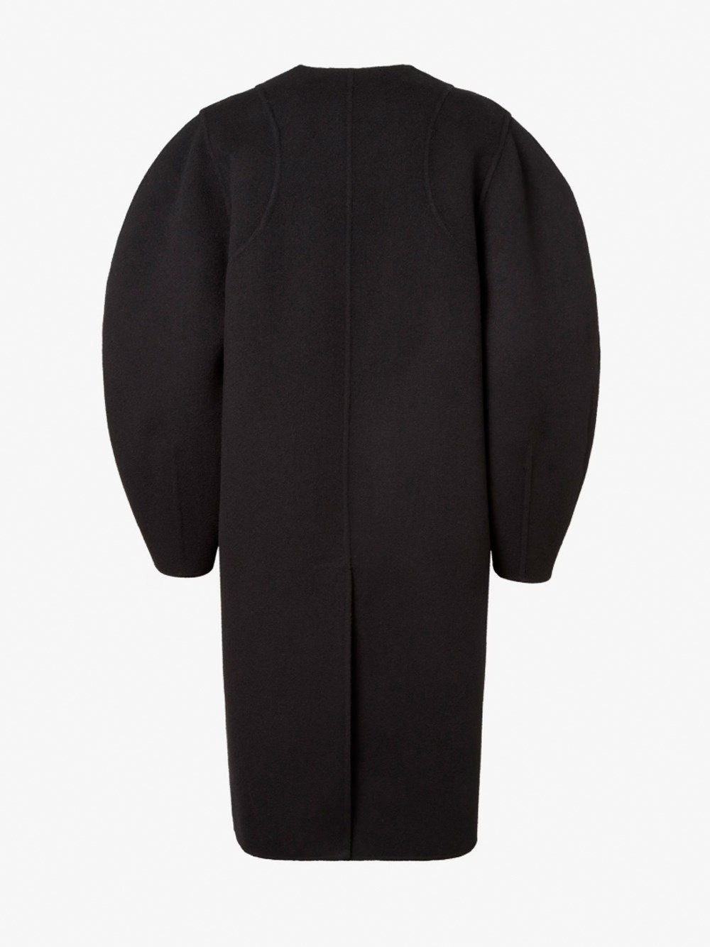 `FF` Double Wool Overcoat - 2