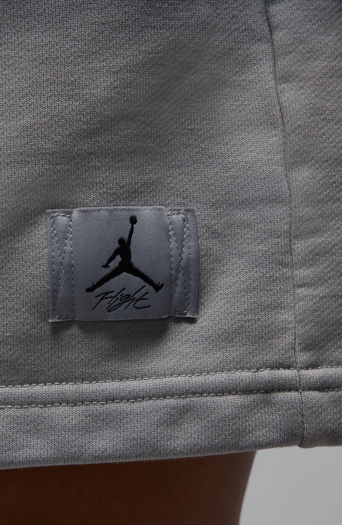 Jordan Flight Fleece Dip Dye Sweat Shorts in Light Smoke Grey at Nordstrom - 3