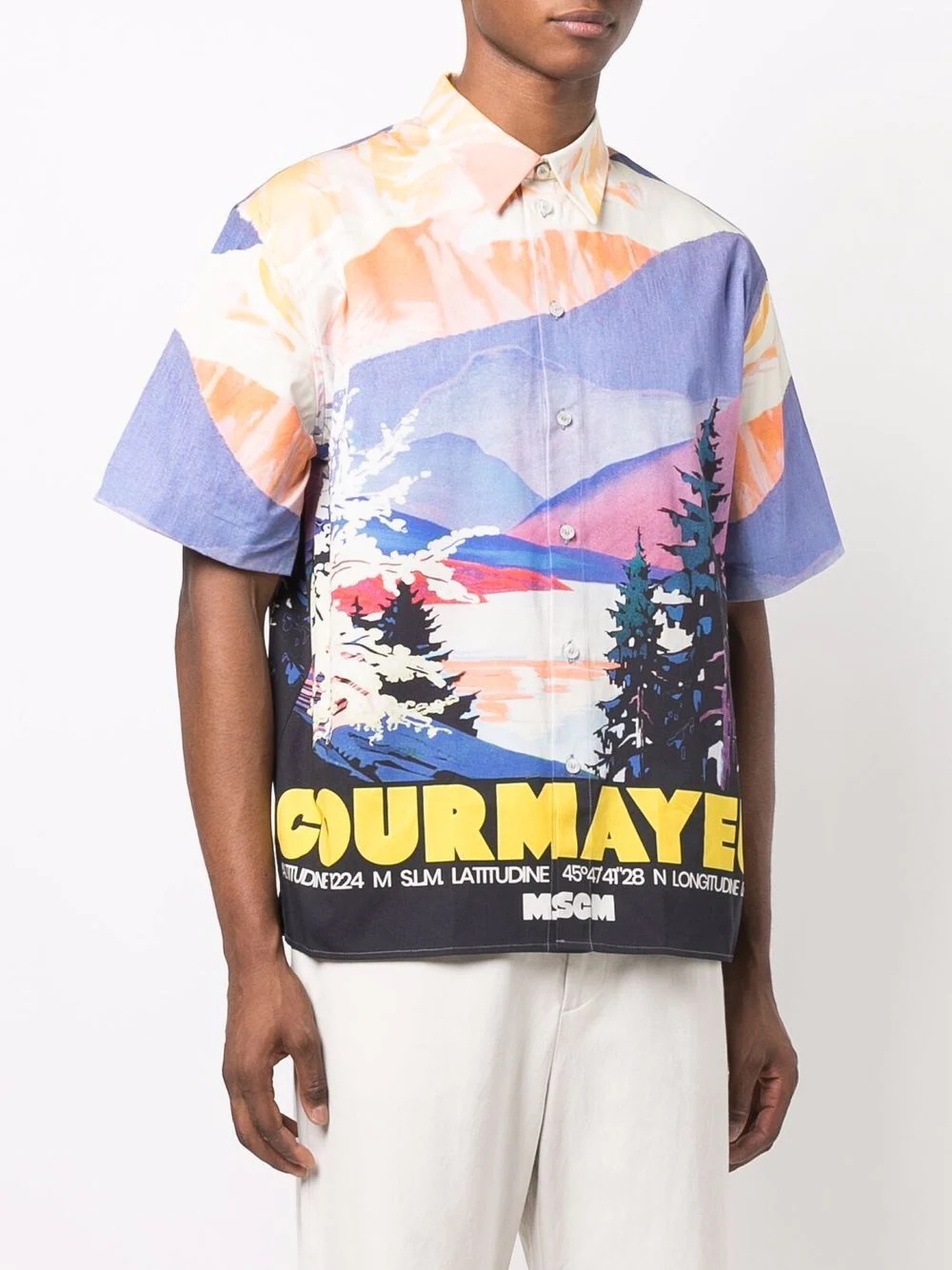 graphic-print short-sleeved shirt - 3