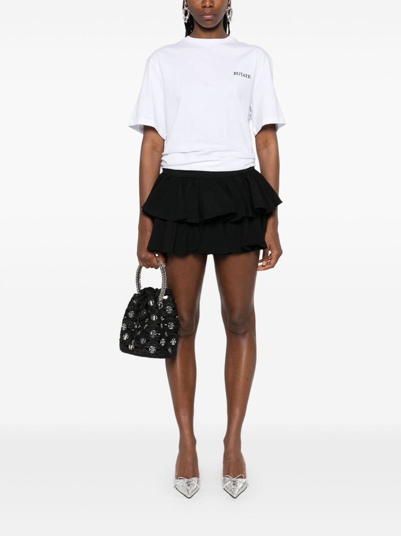 ROTATE tiered mini skirt outlook
