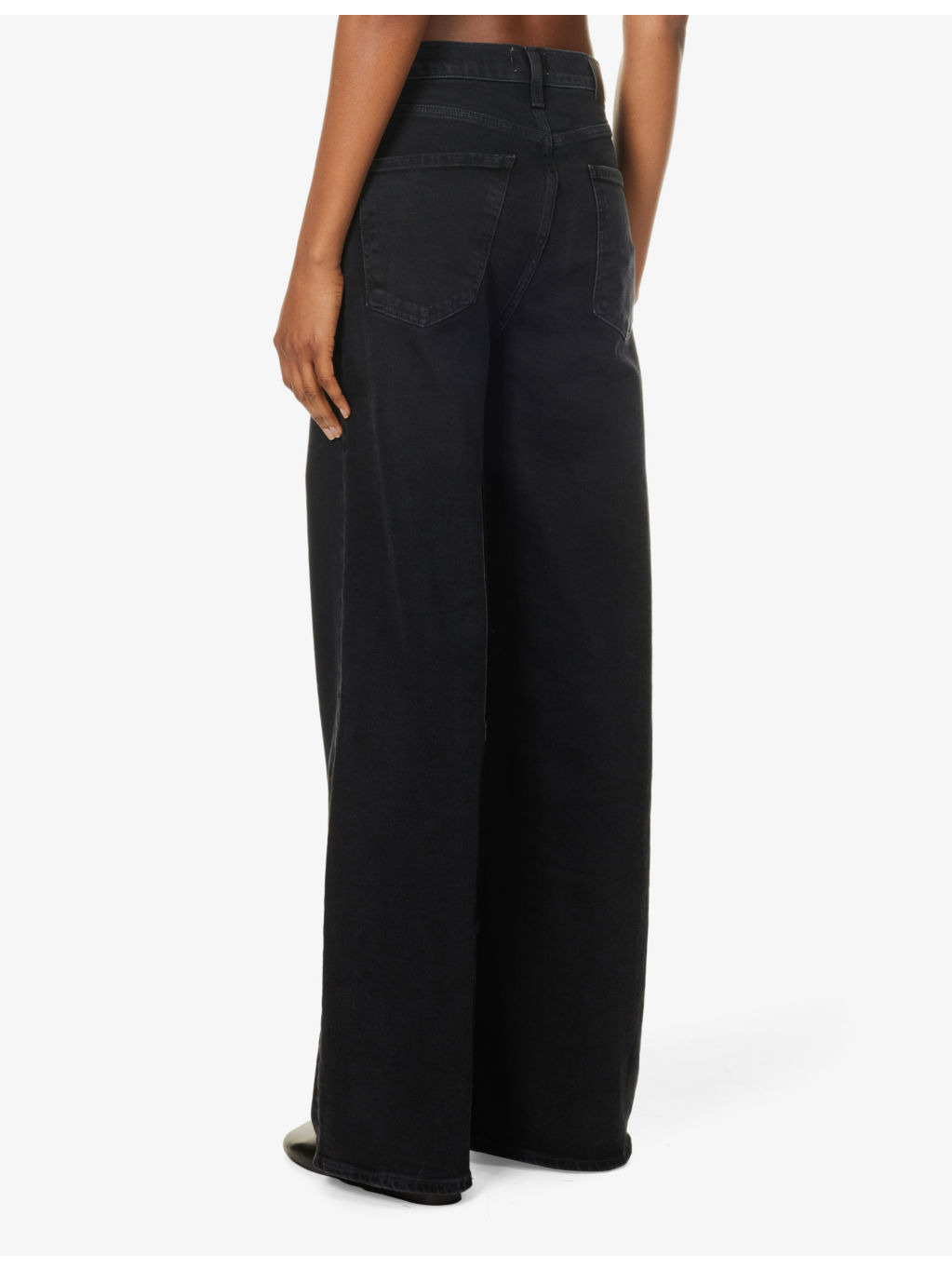 Paloma wide-leg mid-rise stretch-denim jeans - 4