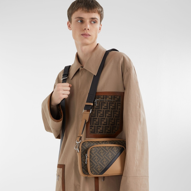 FENDI Fendi Diagonal Duo Camera Case outlook