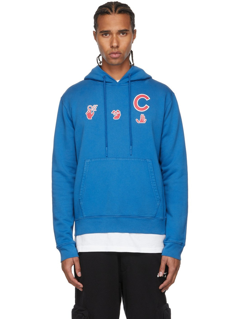 Blue MLB Edition Chicago Cubs Hoodie - 1