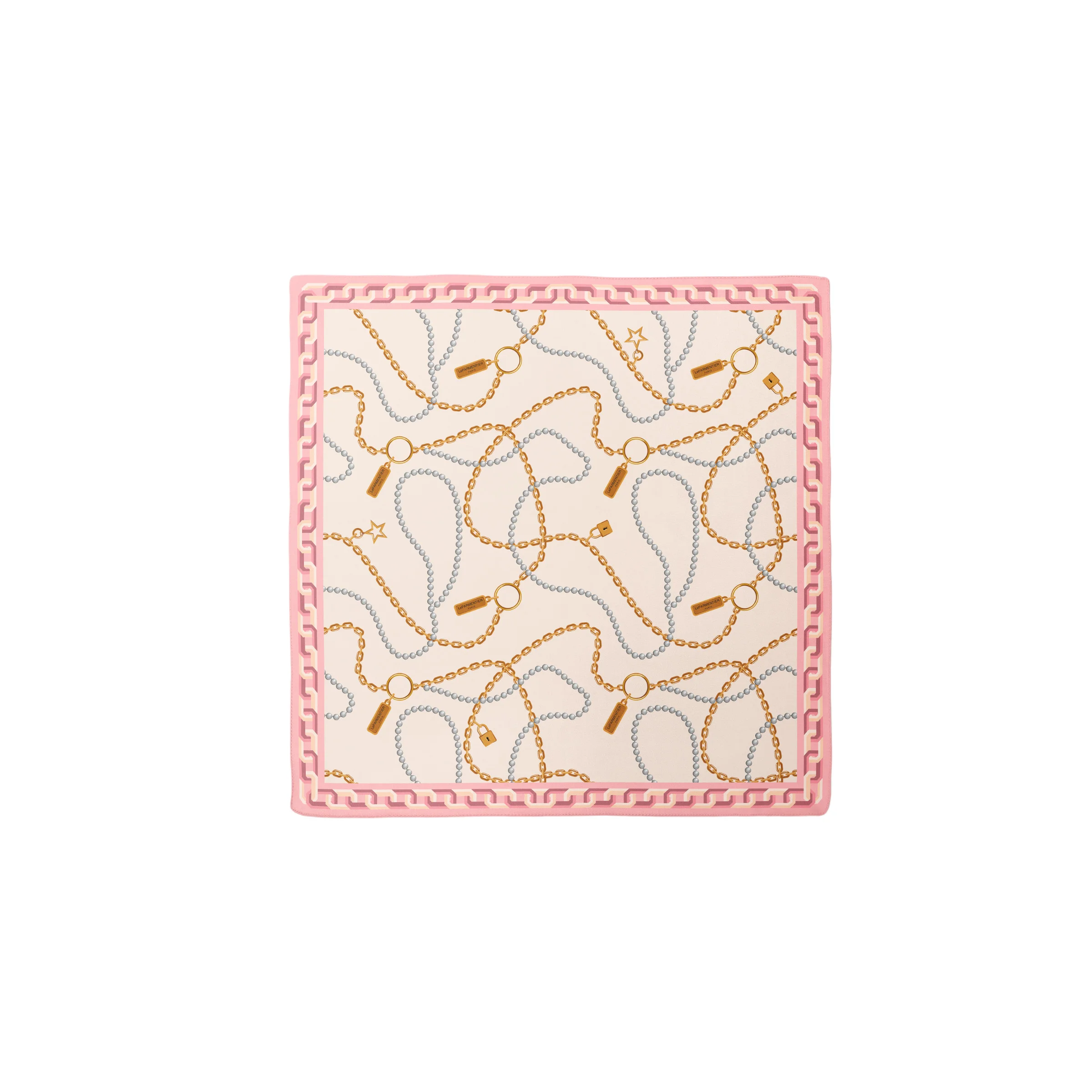 Heritage Chain and Pearls Silk Bandana - 1