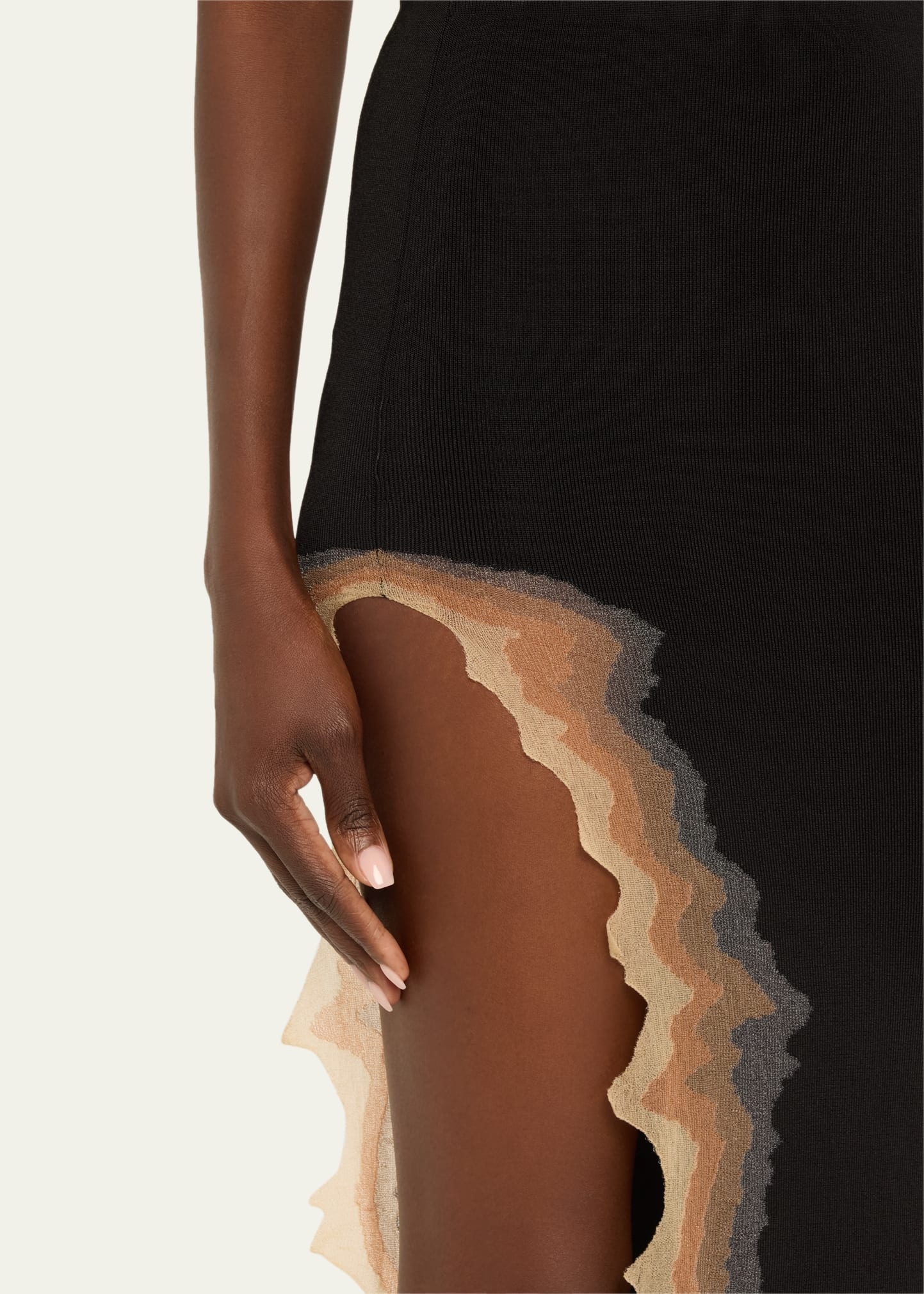 Flame Slit Maxi Skirt - 5