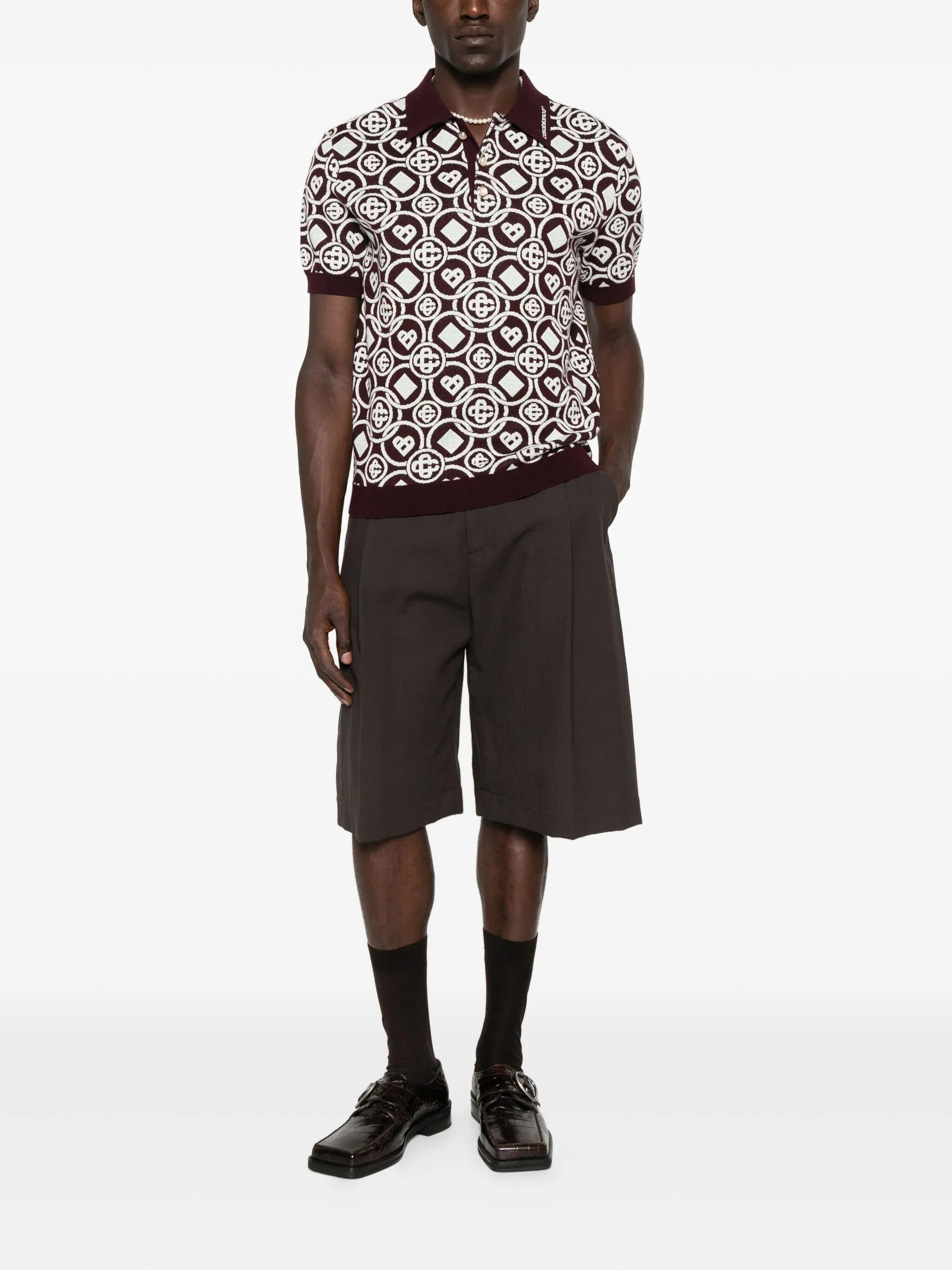 Casablanca Monogram Polo Shirt - 3