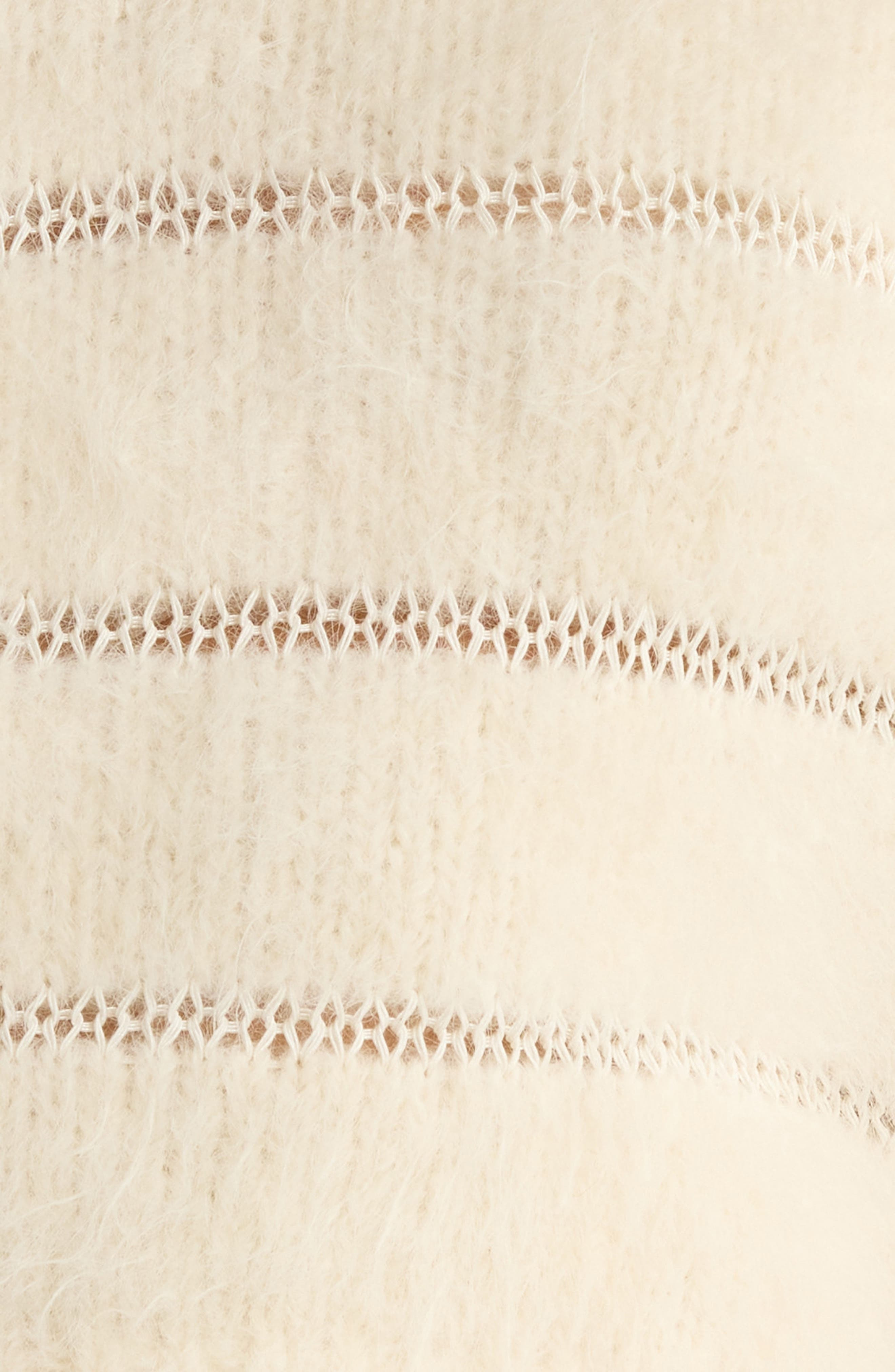 FRAME The Cloud Crop Sweater in Cream at Nordstrom - 6