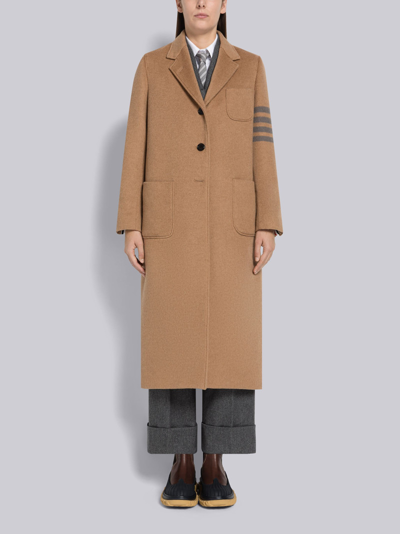 Coat Weight Camel Hair 4-Bar Sack Overcoat 1