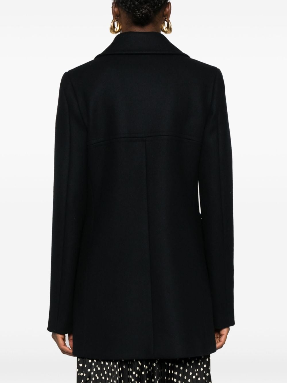 wool double-breasted coat - 4